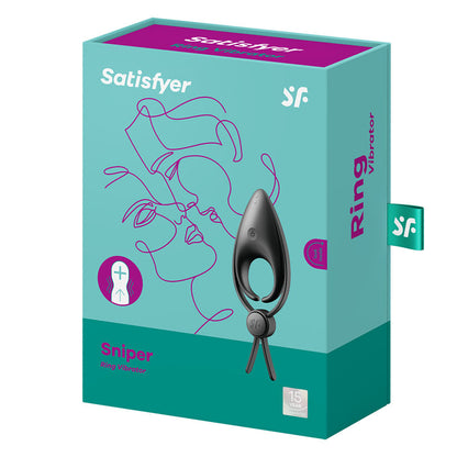 Satisfyer Sniper - Black Vibrating Adjustable Lasso Cock Ring