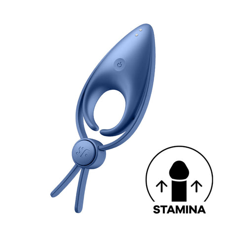 Satisfyer Sniper - Blue - Blue Vibrating Adjustable Lasso Cock Ring - 4018393 - Image 1