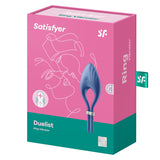 Satisfyer Duelist - Blue Vibrating Adjustable Lasso Cock Ring - Image 8