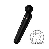 Satisfyer Planet Wand-er - Black - Black/Rose Gold USB Rechargeable Massager Wand - Image 2