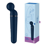 Satisfyer Planet Wand-er - Blue - Blue/Rose Gold USB Rechargeable Massager Wand - Image 1