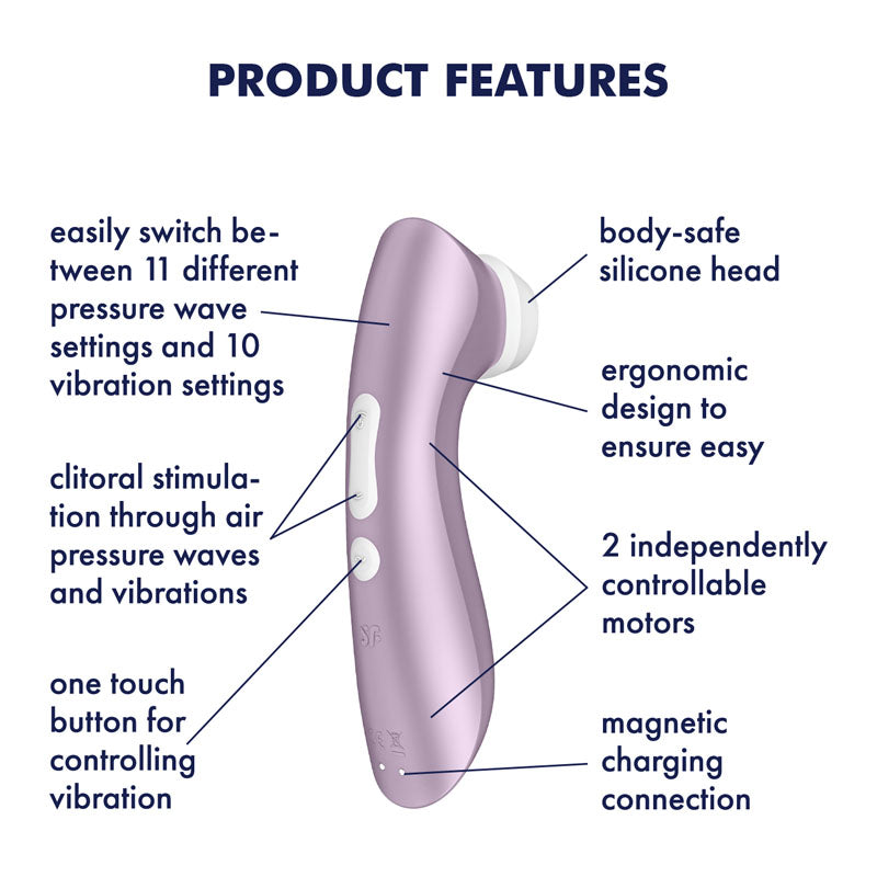 Satisfyer Pro 2+ Clitoral Stimulator with Vibration