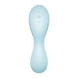 Satisfyer Curvy Trinity 5 - Blue USB Rechargeable Air Pulse Stimulator & Vibrator with App Control - Image 5