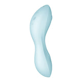 Satisfyer Curvy Trinity 5 - Blue USB Rechargeable Air Pulse Stimulator & Vibrator with App Control - Image 6