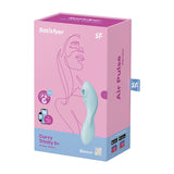 Satisfyer Curvy Trinity 5 - Blue USB Rechargeable Air Pulse Stimulator & Vibrator with App Control - Image 8