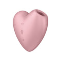 Satisfyer Cutie Heart - Light Pink - Light Pink USB Rechargeable Air Pulsation Stimulator with Vibration