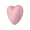 Satisfyer Cutie Heart - Light Pink - Light Pink USB Rechargeable Air Pulsation Stimulator with Vibration