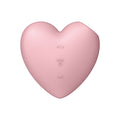 Satisfyer Cutie Heart - Light Pink - Light Pink USB Rechargeable Air Pulsation Stimulator with Vibration