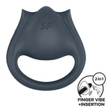 Satisfyer Perfect Pair 2 - Grey USB Rechargeable Vibrating Couples Ring - Image 2