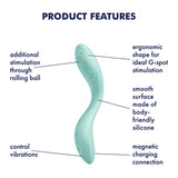 Satisfyer Rrrolling Pleasure - Mint USB Rechargeable Vibrator - Image 2