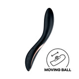 Satisfyer Rrrolling Explosion - Black USB Rechargeable Vibrator - Image 1