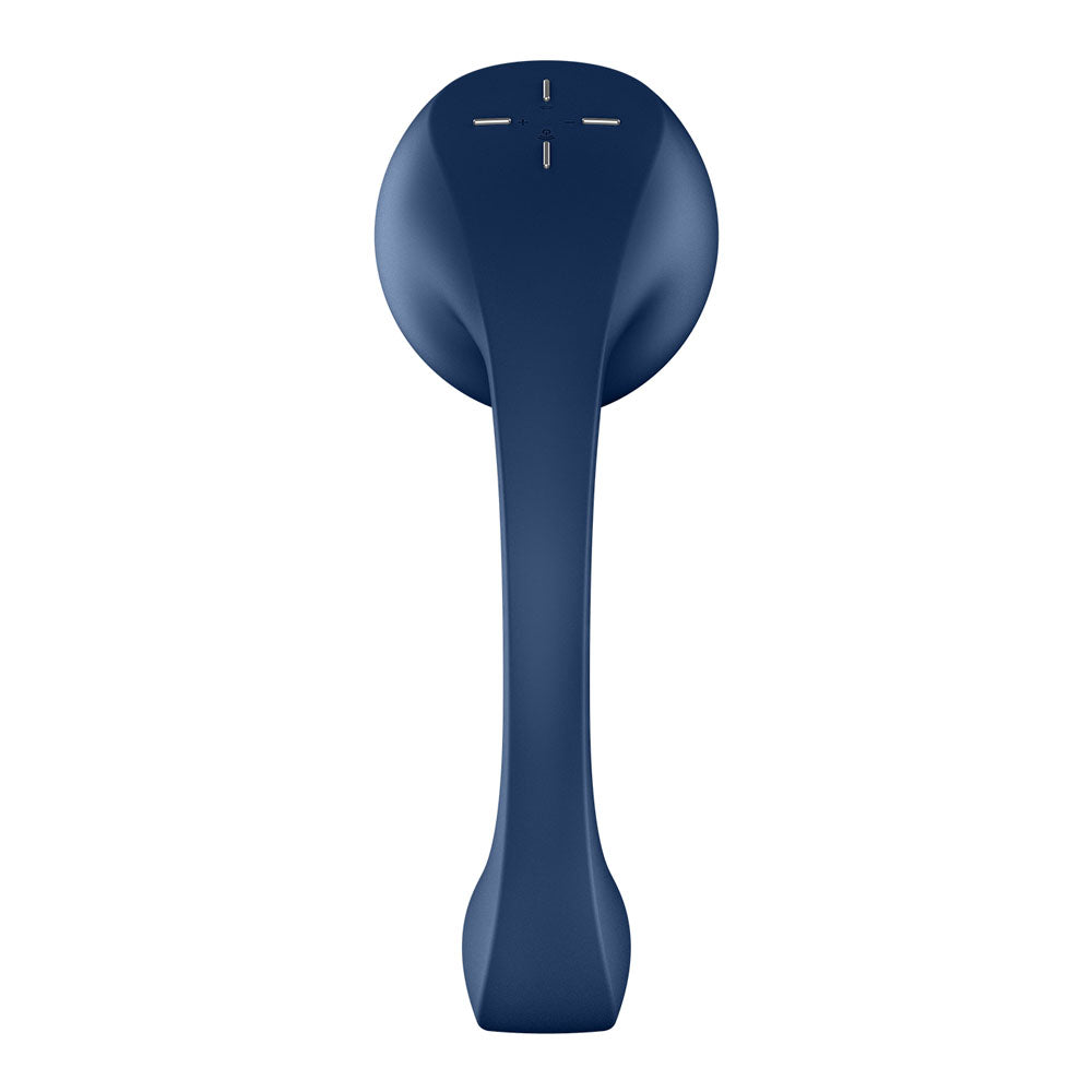 Satisfyer Pro+ Wave 4 - Blue USB Rechargeable Vibrator with Air Pulse Stimulation and App Control