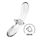 Satisfyer Double Crystal - Clear Glass Double Ended Dildo - Image 2