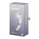 Satisfyer Double Crystal - Clear Glass Double Ended Dildo - Image 7