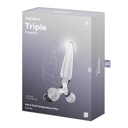 Satisfyer Triple Crystal 2 Glass 3-in-1 Butt Plug