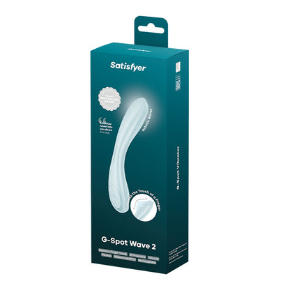Satisfyer G-Spot Wave 2 - Ice Blue 23.6 cm Flicking Tip Vibrator