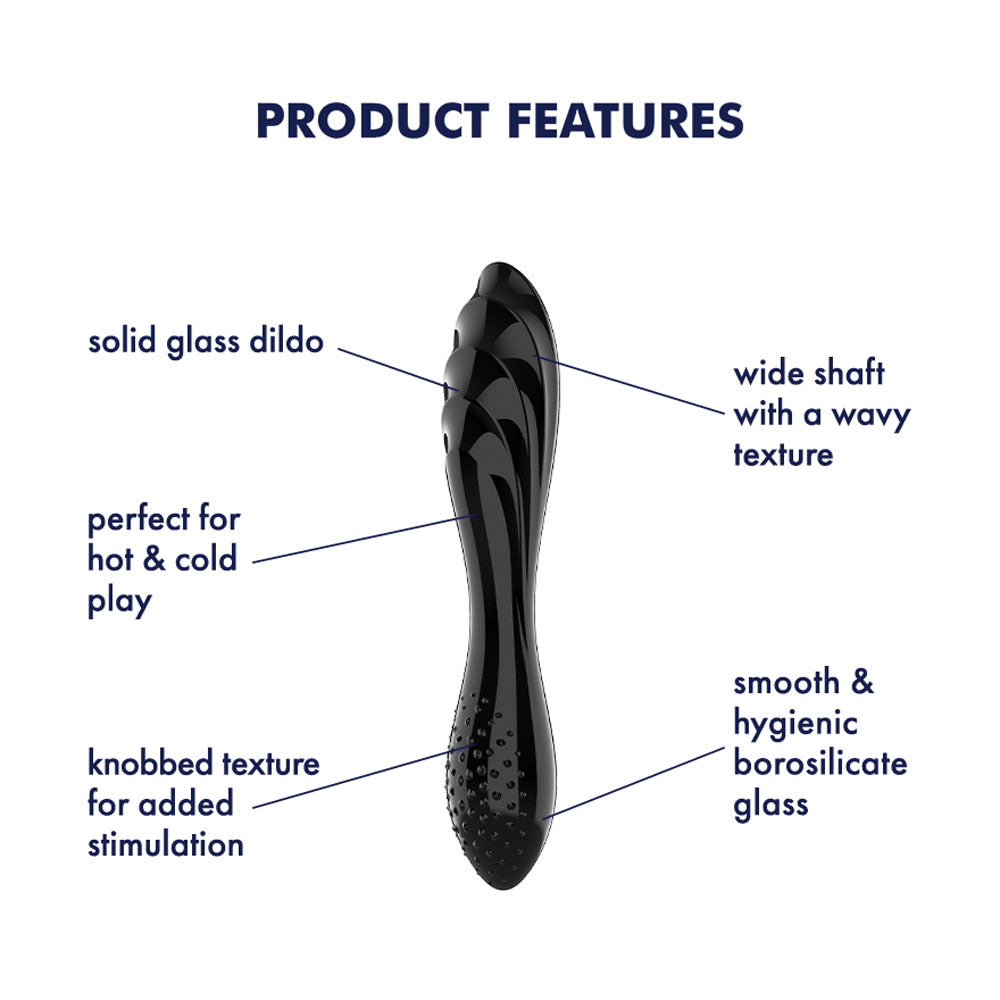 Satisfyer Dazzling Crystal 1 Glass Double Ended Dildo