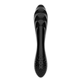 Satisfyer Dazzling Crystal 1 - Black - Black Glass Double Ended Dildo - Image 4