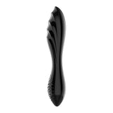 Satisfyer Dazzling Crystal 1 - Black - Black Glass Double Ended Dildo - Image 5