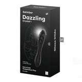 Satisfyer Dazzling Crystal 1 - Black - Black Glass Double Ended Dildo - Image 7