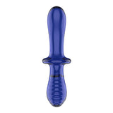 Satisfyer Double Crystal - Blue - Blue Glass Double Ended Dildo - Image 4