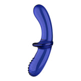 Satisfyer Double Crystal - Blue - Blue Glass Double Ended Dildo - Image 5