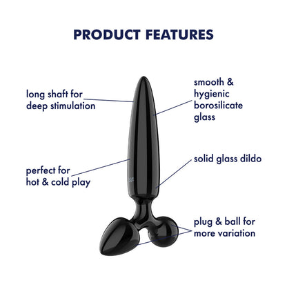 Satisfyer Triple Crystal 1 Glass 3-in-1 Butt Plug