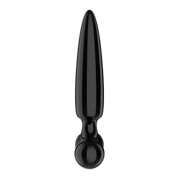Satisfyer Triple Crystal 1 - Black - Black Glass 3-in-1 Butt Plug