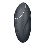 Satisfyer Tap & Climax 1 - Grey - Grey USB Rechargeable Pulsing Stimulator