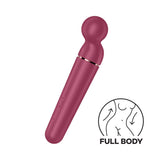Satisfyer Planet Wand-er - Berry - Berry/Rose Gold USB Rechargeable Massager Wand - Image 2