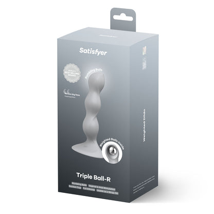 Satisfyer Triple Ball-R 18 cm Beaded and Weighted Dildo