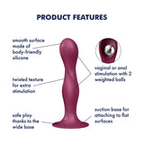 Satisfyer Doule Ball-R - Red - Red Anal Plug - Image 3