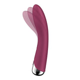 Satisfyer Spinning Vibe 1 - Red - Red 17.8 cm USB Rechargeable Rotating Vibrator - Image 4