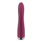 Satisfyer Spinning Vibe 1 - Red - Red 17.8 cm USB Rechargeable Rotating Vibrator - Image 6