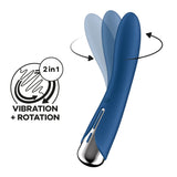 Satisfyer Spinning Vibe 1 - Blue - Blue 17.8 cm USB Rechargeable Rotating Vibrator - Image 2