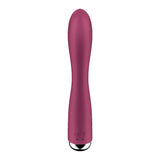 Satisfyer Spinning Rabbit 1 - Red - Red 20 cm USB Rechargeable Rotating Rabbit Vibrator - Image 6
