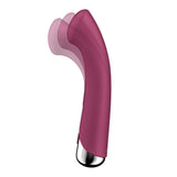 Satisfyer Spinning G-Spot 1 - Red - Red 16.5 cm USB Rechargeable Rotating Vibrator - Image 4