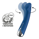 Satisfyer Spinning G-Spot 1 - Blue - Blue 16.5 cm USB Rechargeable Rotating Vibrator - Image 2