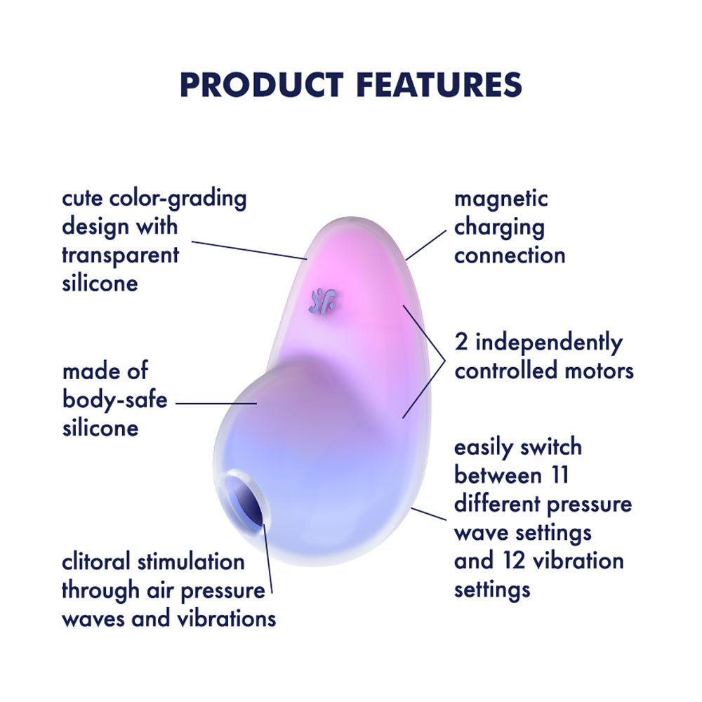 Satisfyer Pixie Dust / USB Rechargeable Vibrating Air Pulse Stimulator