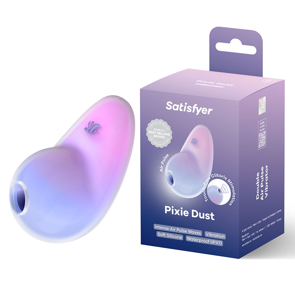 Satisfyer Pixie Dust / USB Rechargeable Vibrating Air Pulse Stimulator - Purple