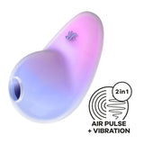Satisfyer Pixie Dust - Violet/Pink - Violet/Pink USB Rechargeable Vibrating Air Pulse Stimulator - Image 1