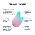 Satisfyer Mermaid Vibes - Mint/Pink - Mint/Pink USB Rechargeable Air Pulse Stimulator