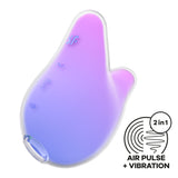 Satisfyer Mermaid Vibes - Violet/Pink - Violet/Pink USB Rechargeable Air Pulse Stimulator - Image 2