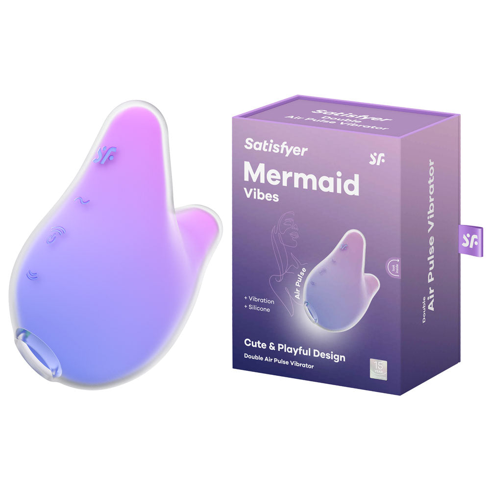 Satisfyer Mermaid Vibes / USB Rechargeable Air Pulse Stimulator - Violet pink