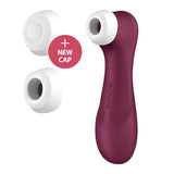 Satisfyer Pro 2 Generation 3 with App Control - Wine Red - Wine Red Touch-Free USB-Rechargeable Clitoral Stimulator - Image 2