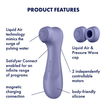 Satisfyer Pro 2 Generation 3 with App Control - Lilac - Lilac Touch-Free USB-Rechargeable Clitoral Stimulator