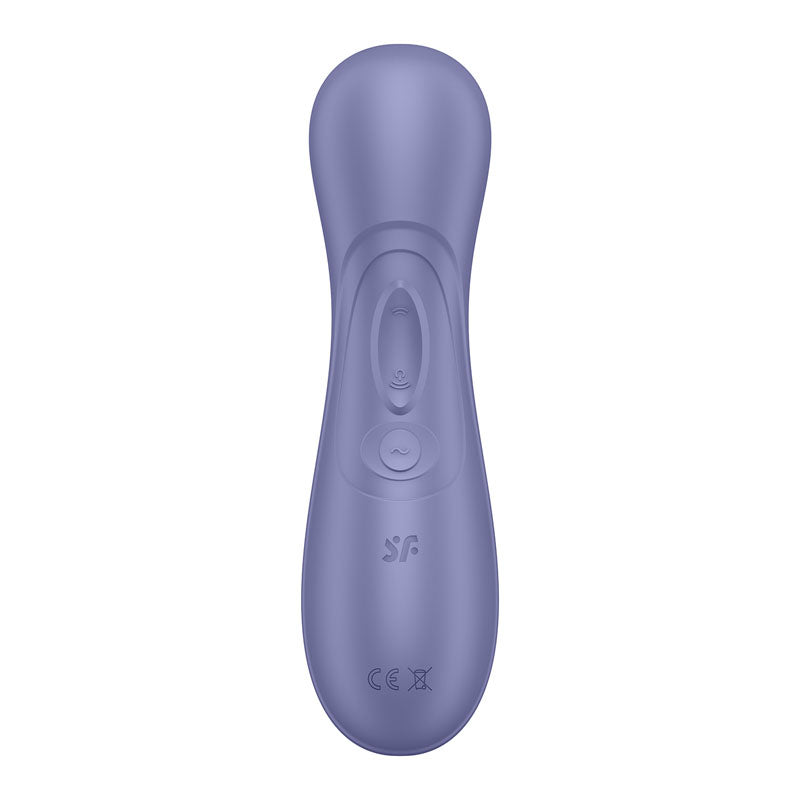 Purple electronic device with brand logo on a white background