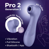 Satisfyer Pro 2 Generation 3 with App Control - Lilac - Lilac Touch-Free USB-Rechargeable Clitoral Stimulator - Image 1