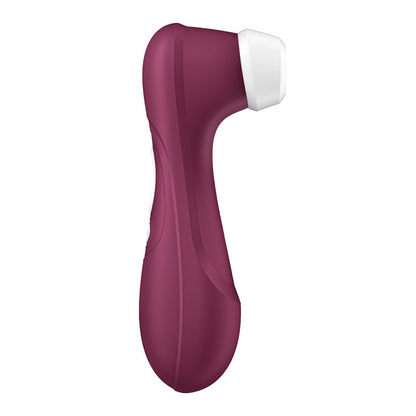 Purple handheld electronic device on a white background