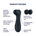Satisfyer Pro 2 Generation 3 - Dark Grey - Dark Grey Touch-Free USB-C Rechargeable Clitoral Stimulator